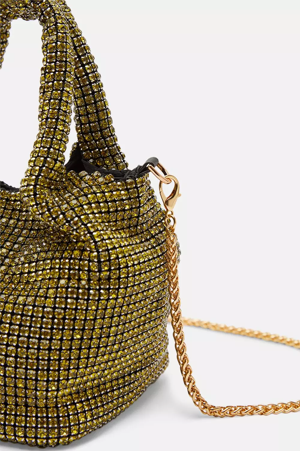 Premium Crystal Embellished Slouchy Bucket Bag Karen Millen